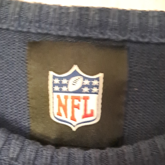 NFL Patriots Men's Size XL Navy Blue Crewneck Sweater - Picture 2 of 8